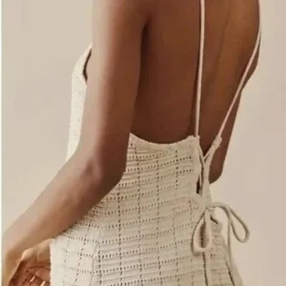 Free People Mallorca Fauxchet Sweater Midi Dress SZ S - Picture 4 of 12